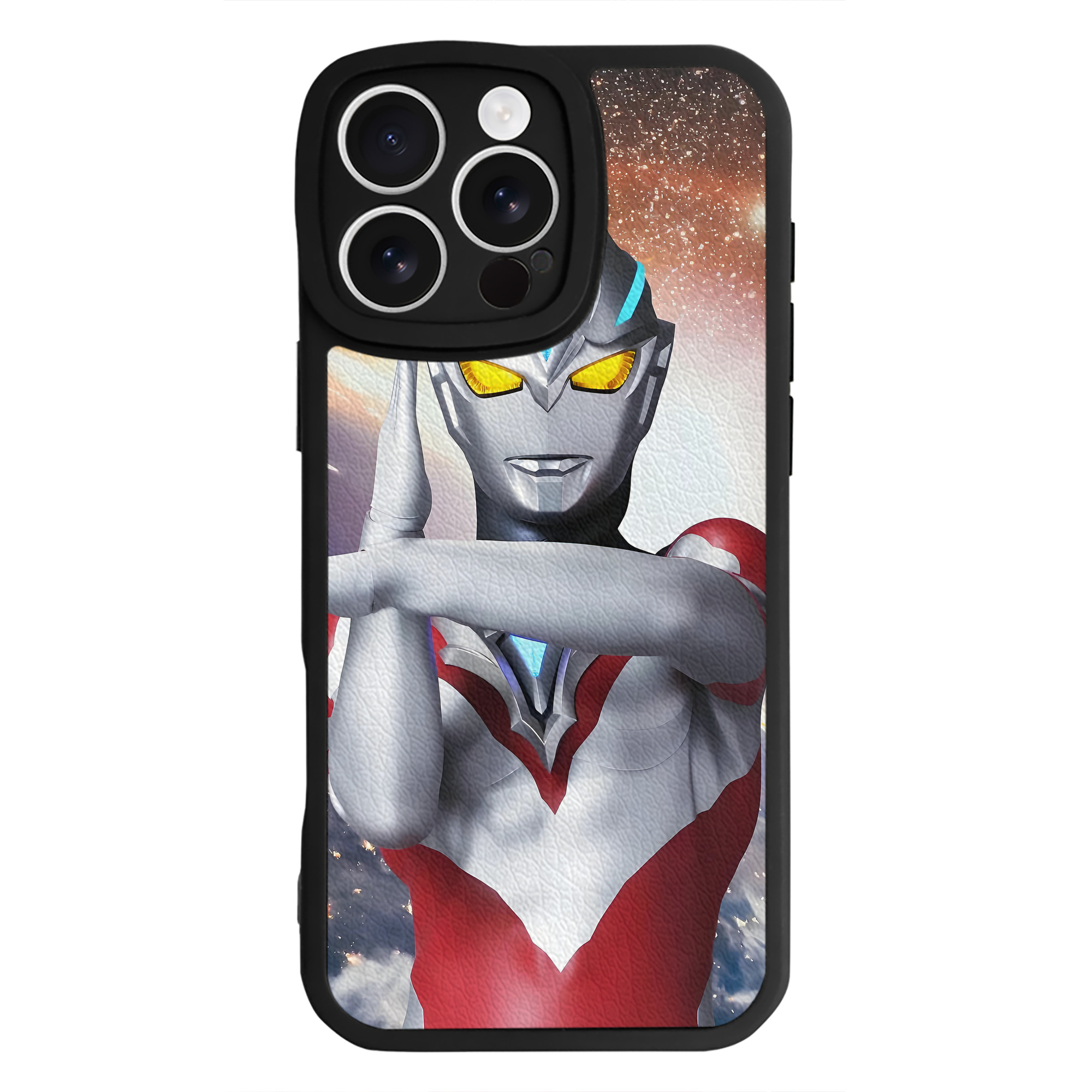 （画像用） ウルトラマン Ultraman 【iPhone 16シリーズ対応】シリコンスマホケース（レザー調） 材質：シリコン